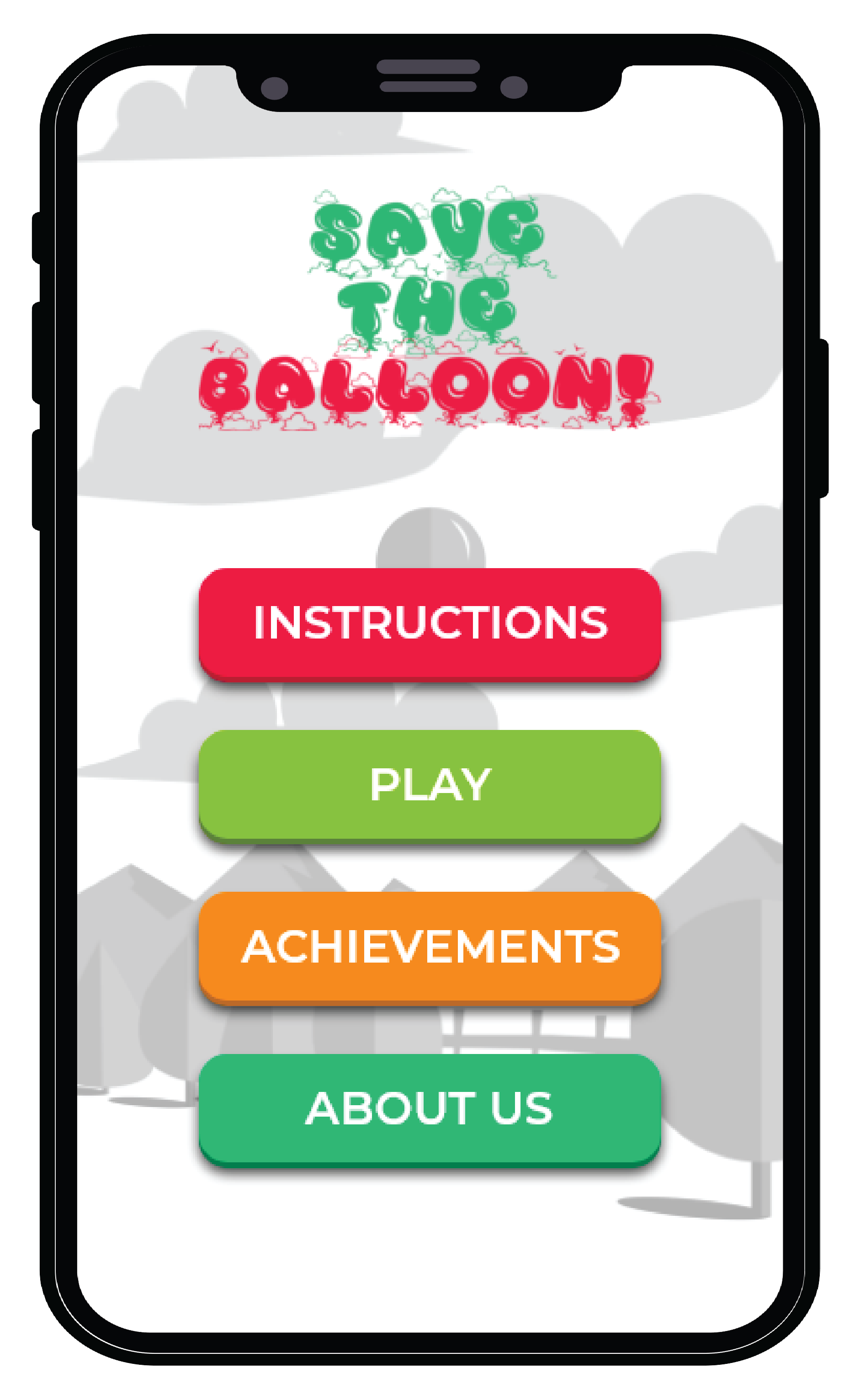 Responsive image about the balloon game