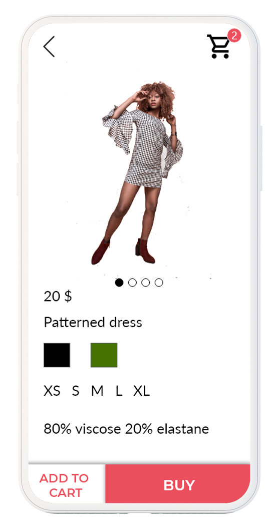 Responsive image about the fashion wireframe